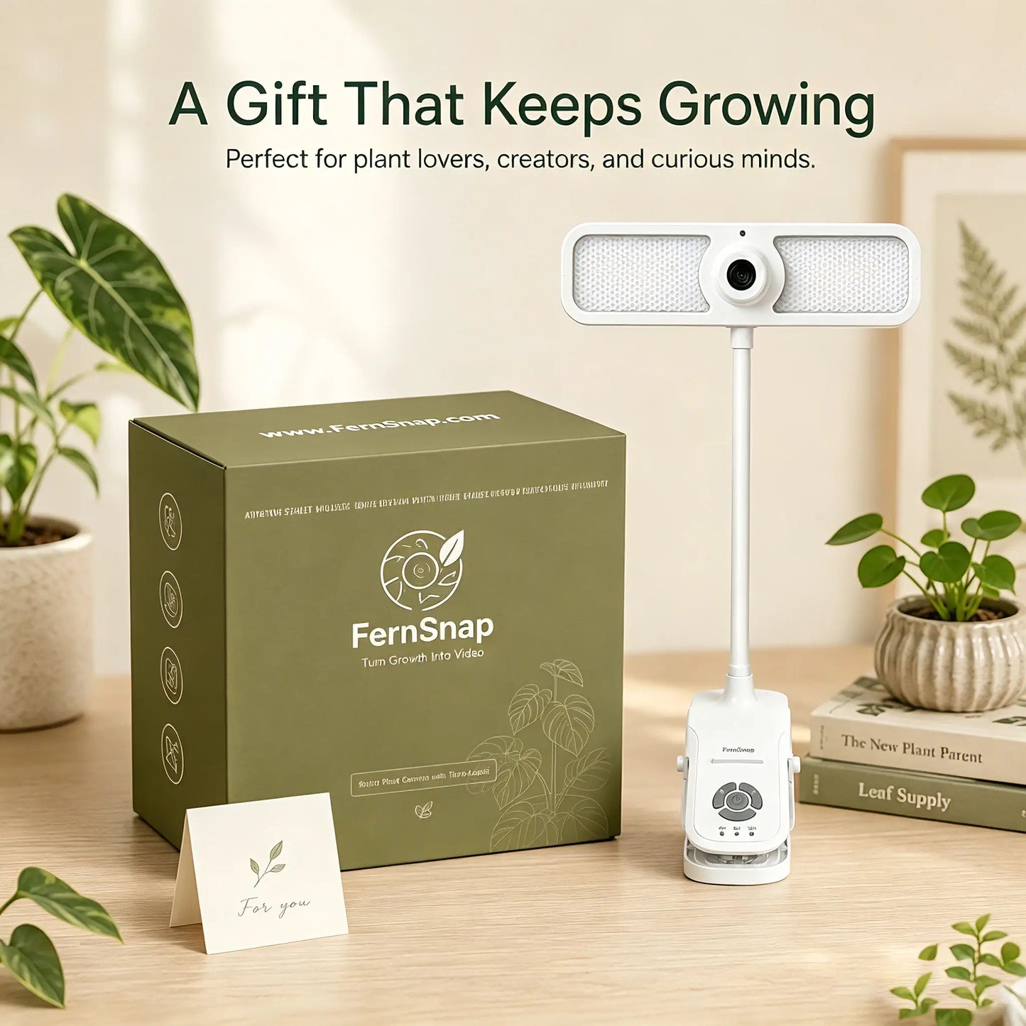 AI Plant Time-Lapse Camera-FernSnap