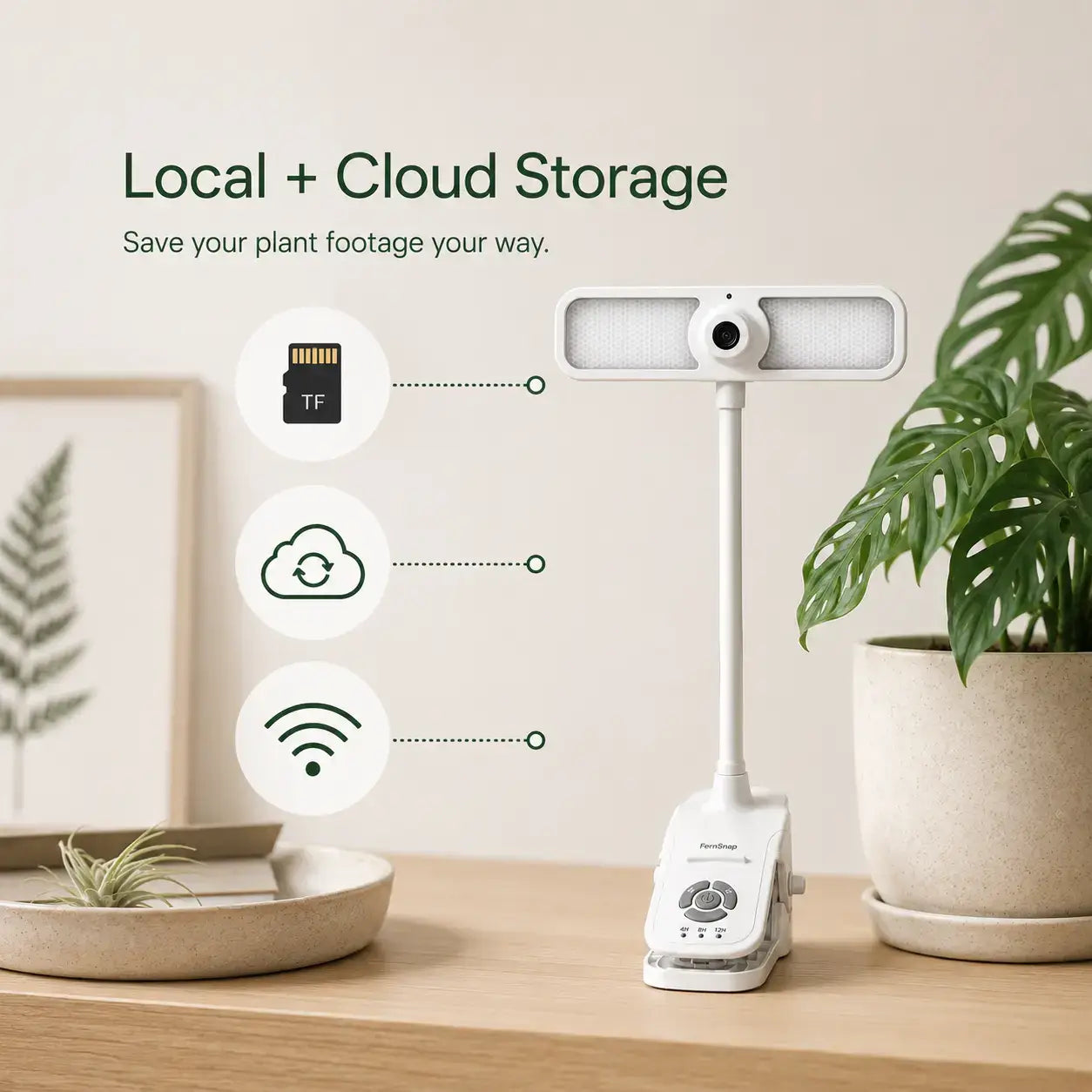 AI Plant Time-Lapse Camera-FernSnap